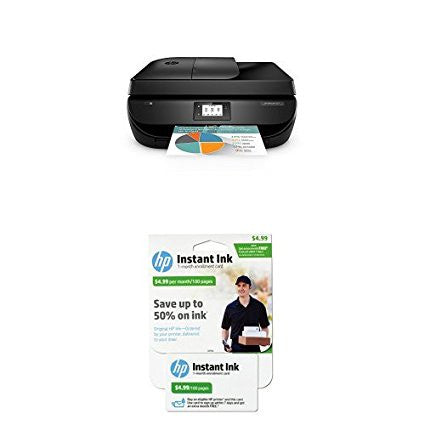 HP Officejet 4650 Wireless All-in-One Inkjet Printer with Instant Ink Bundle